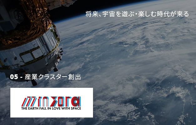 MIN SORA - 産業クラスター創出 - 将来、宇宙を遊ぶ・楽しむ時代が来る